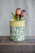 Load image into Gallery viewer, #05 Green Floral Transfer Mug