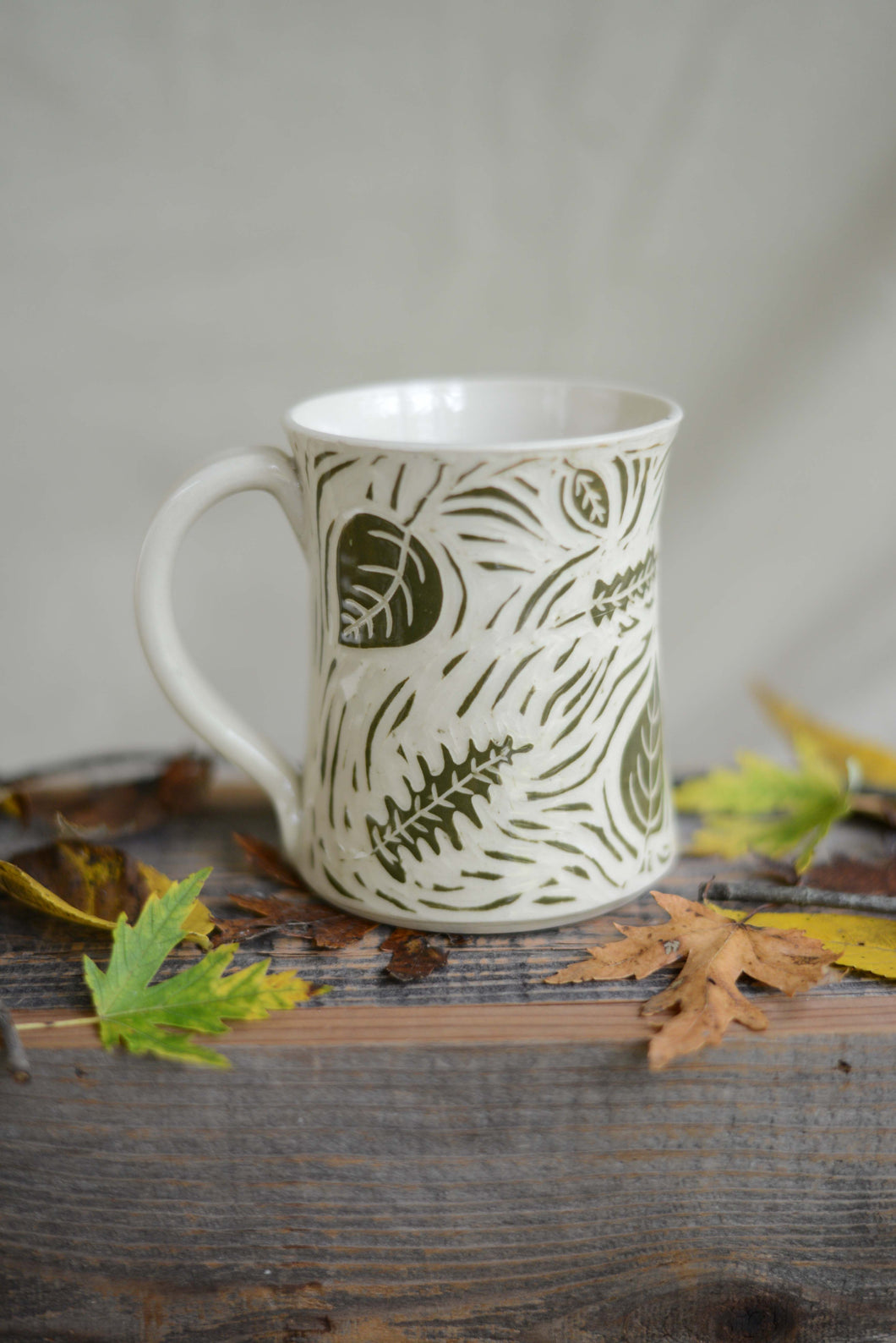 #34 Fall Sgraffito Mug