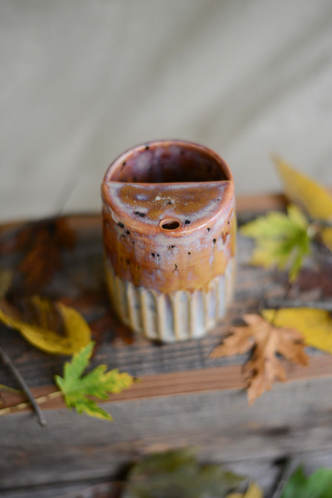 #42 Carved Travel Tumbler