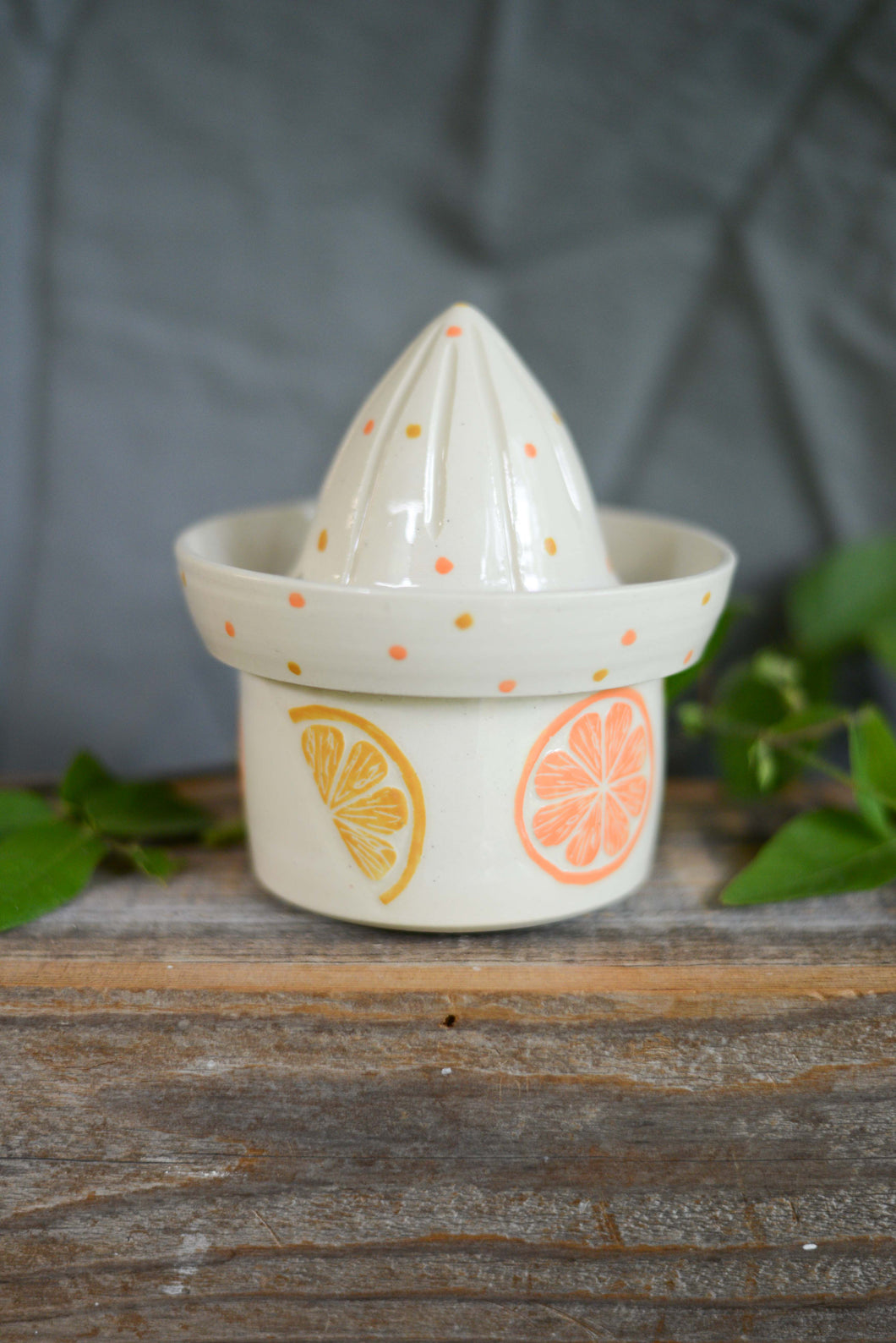 #49 Sgraffito Citrus Juicer