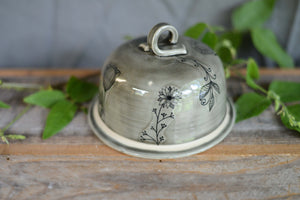 #52 Floral Butter Dish