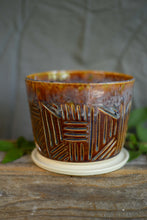 Load image into Gallery viewer, #58 Carved Planter Pot
