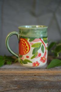 #18 Pomegranate Transfer Mug