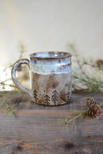 Load image into Gallery viewer, #13 Wax Resist Trees Mug
