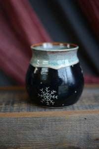 #13 Snowflake Sgraffito Mug