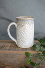 Load image into Gallery viewer, #25 Carved Leaf Mug

