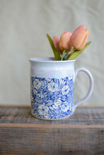 Load image into Gallery viewer, #12 Blue Floral Transfer Mug

